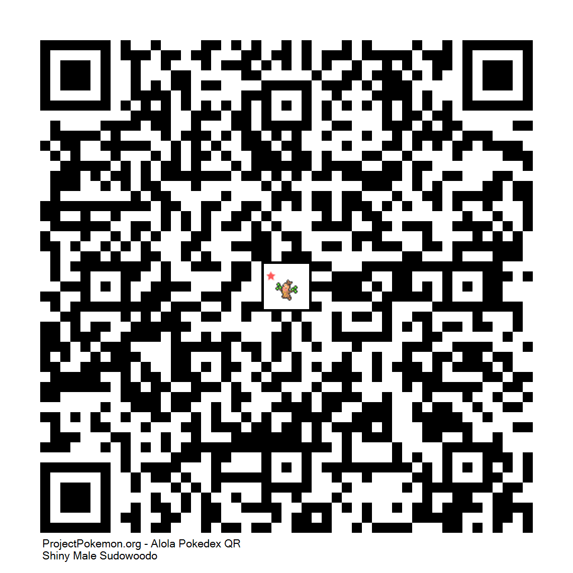 Cdigo QR de Sudowoodo variocolor